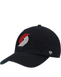 '47 Black Portland Trail Blazers Team Franchise Fitted Hat At Nordstrom