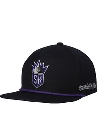 Mitchell & Ness Black Sacrato Kings Snapback Hat At Nordstrom