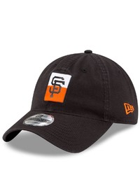 New Era Black San Francisco Giants Split Logo 9twenty Adjustable Hat At Nordstrom