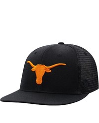 Top of the World Black Texas Longhorns Classic Blackout Snapback Hat