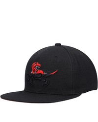Mitchell & Ness Black Toronto Raptors Hardwood Classics Dip Down Snapback Hat At Nordstrom