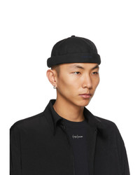 Yohji Yamamoto Black Wool Fisherman Cap