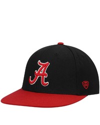 Top of the World Blackcrimson Alabama Crimson Tide Team Color Two Tone Fitted Hat