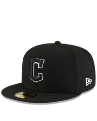 New Era Blackwhite Cleveland Guardians 59fifty Fitted Hat At Nordstrom