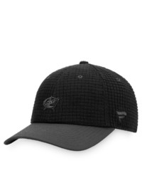 FANATICS Branded Black Columbus Blue Jackets Authentic Pro Black Ice Adjustable Snapback Hat