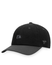 FANATICS Branded Black Philadelphia Flyers Authentic Pro Black Ice Adjustable Snapback Hat