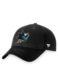 FANATICS Branded Black San Jose Sharks Core Adjustable Hat At Nordstrom