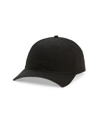 Givenchy Chopped Bill Cotton Twill Baseball Cap In 001 Black At Nordstrom
