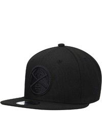 New Era Denver Nuggets Black On Black 9fifty Snapback Hat