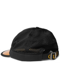 Gucci Embroidered Cotton Twill And Mesh Baseball Cap