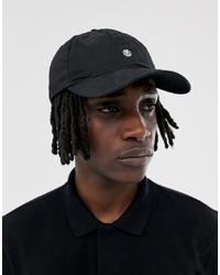 Element Fluky Dad Cap With Small Logo In Black