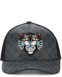 Gucci Gg Supreme Angry Cat Baseball Cap