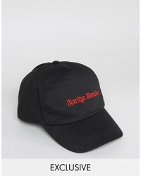 Reclaimed Vintage Inspired Baseball Cap With Marilyn Manson Embroidery