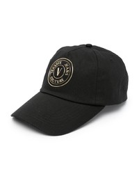 VERSACE JEANS COUTURE Logo Embossed Cotton Baseball Cap