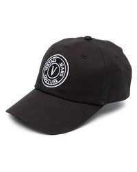 VERSACE JEANS COUTURE Logo Embroidered Cotton Baseball Cap