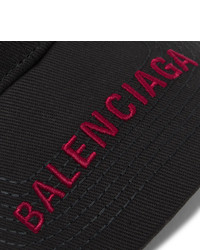 Balenciaga Logo Embroidered Cotton Twill Baseball Cap