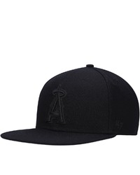 '47 Los Angeles Angels Black On Black Captain Snapback Hat At Nordstrom