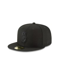 New Era Cap New Era Black Seattle Mariners Primary Logo Basic 59fifty Fitted Hat