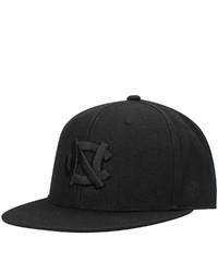 Top of the World North Carolina Tar Heels Black On Black Fitted Hat At Nordstrom