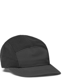 Panelled Shell And Cotton Baseball Cap