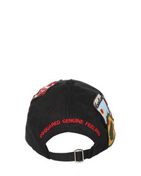 DSQUARED2 Patches Canvas Baseball Hat