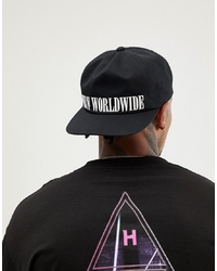 HUF Serif Snapback Cap With In Black