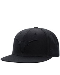 Top of the World Texas Longhorns Black On Black Fitted Hat
