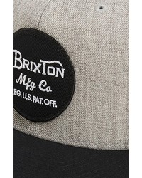 Brixton Wheeler Snapback Cap Black