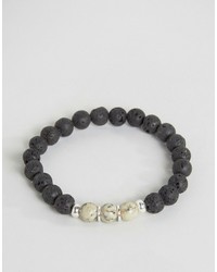 Seven London Beaded Bracelet With Contrast Marble Effect