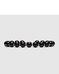 Gucci Bracelet With Wooden Beads