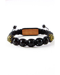 Domo Beads Retractable Bracelet Black Onyx