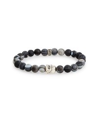 Room101 Frosted Agate Buddha Bead Bracelet