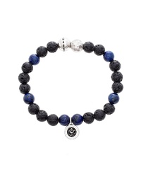 Steve Madden Lapis Lazuli Lava Rock Bead Bracelet