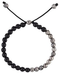 M. Cohen Lava Stone Bead Bracelet