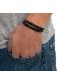 Max Reed Multi Strap Leather Bead Bracelet