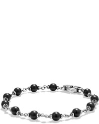 David Yurman Rosary Beads Bracelet Black