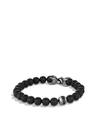 David Yurman Spiritual Beads Bracelet With Black Onyx And Black Diamonds