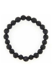 West Coast Jewelry Nightfall Multifaceted Black Beaded Bracelet