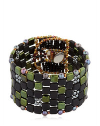 Ziio Pixel Black Beaded Bracelet