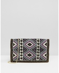 Pieces Beaded Clutch Bag With Crossbody Strap