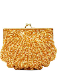 La Regale Beaded Shell Evening Clutch