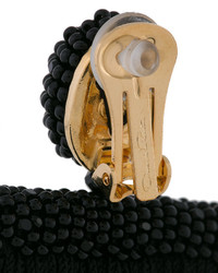 Oscar de la Renta Long Beaded Waterfall Tassel Earrings