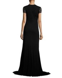 David Meister Beaded Jersey Gown