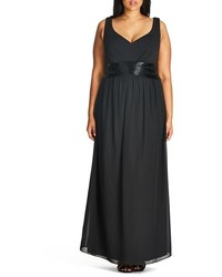 City Chic Plus Size Samantha Beaded A Line Gown