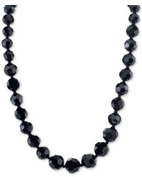 2028 Night Shade Black Graduated Bead Long Necklace A Macys Style