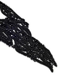 Vera Wang Accessories Octavius Black Beaded Necklace
