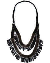 Michelle Lowe Holder Fringed Beads Necklace