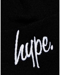 Hype Beanie In Black With Script Logo