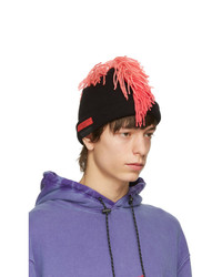 99% Is Black And Pink Fringe Beanie
