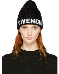 Givenchy Black And White Logo Beanie